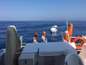 Fethiye açıklarında sürüklenen teknedeki iki kişi kurtarıldı
