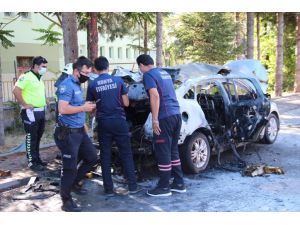 Konya'da otomobildeki patlamada sürücü yaralandı