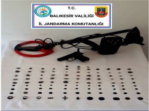 Balıkesir'deki tarihi eser kaçakçılığı operasyonunda 1 kişi yakalandı