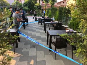 Düzce'de karnına "yorgun mermi" isabet eden kadın yaralandı