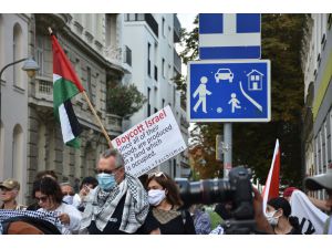 Avusturya'da İsrail ve ABD protesto edildi
