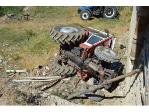 Samsun'da devrilen traktörün altında kalan kişi öldü