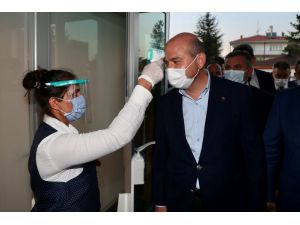 İçişleri Bakanı Süleyman Soylu "düğün salonu" denetimine katıldı