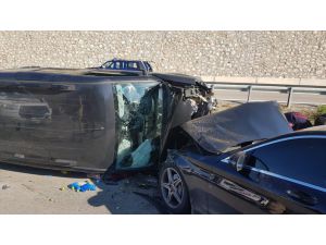 Amasya'da otomobil ile hafif ticari araç çarpıştı: 4 yaralı