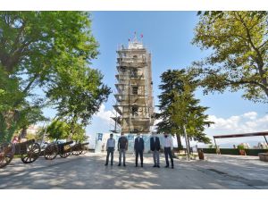 Bursa'daki tarihi Tophane Saat Kulesi eski ihtişamına kavuşturuluyor