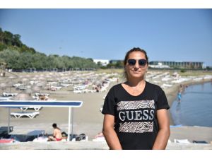 Samsun'daki Fener Plajı iki ayda 50 bin kişiye hizmet verdi
