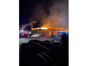 GÜNCELLEME - Manisa'daki ahşap fabrikası yangını söndürüldü