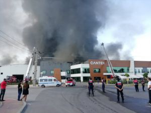 GÜNCELLEME - Antalya'da fabrika yangını