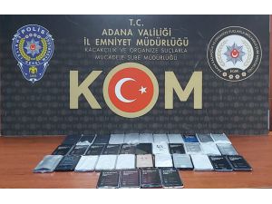 Adana'da 37 kaçak cep telefonu ele geçirilen iş yerinin sahibine gözaltı