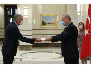 Fransa'nın Ankara Büyükelçisi Herve Magro, Erdoğan'a güven mektubu sundu