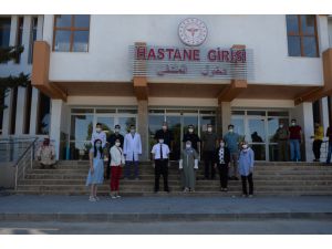 Kilis'ten Azez’deki sağlık çalışanlarına "yardımseverlik" sürprizi