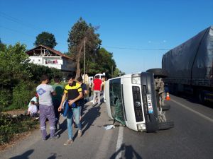 GÜNCELLEME - Samsun'da servis minibüsü devrildi: 16 yaralı