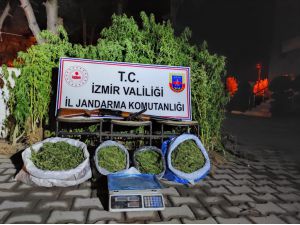 İzmir'de jandarmadan drone destekli uyuşturucu operasyonu