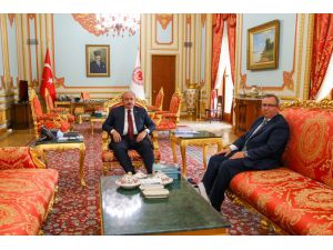 Rektör Tabakoğlu, TBMM Başkanı Şentop'u ziyaret etti