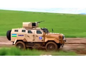 Özbekistan'da Türk zırhlısı "Ejder Yalçın"a benzer prototip araç ortaya çıktı