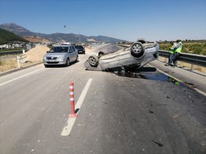 Gaziantep’te otomobil devrildi: 5 yaralı