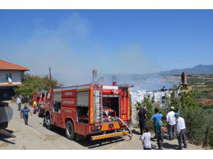 Manisa'da ev yangınında bir kişi yaralandı