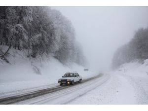 Kütahya'da kar yağışı