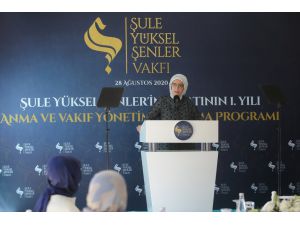 Emine Erdoğan, yazar Şule Yüksel Şenler'in vefatının 1. yılı anma programında konuştu: