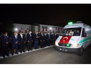Giresun'da selde şehit olan Jandarma Uzman Çavuş  Aykut Variyenli için tören düzenlendi