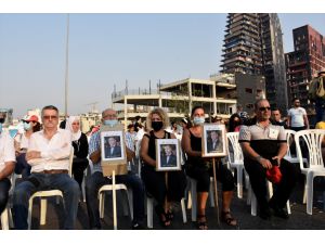 Beyrut'taki patlamada hayatını kaybedenler için anma töreni düzenlendi