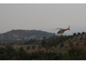 Tarım ve Orman Bakanı Pakdemirli Hatay'daki orman yangınını havadan inceledi