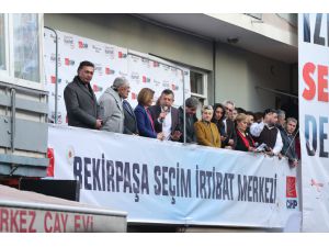 CHP Bekirpaşa seçim irtibat bürosu açılışı