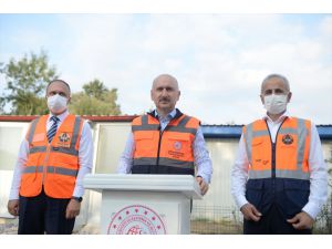 Bakan Karaismailoğlu, Kuzey Marmara Otoyolu'nda incelemelerde bulundu: