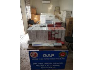 Ceylanpınar Gümrük Kapısı'nda 37 bin 500 paket kaçak sigara ele geçirildi