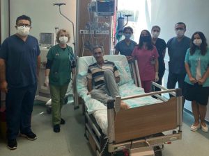 Kahramanmaraş'ta koronavirüsü yenen hasta ikinci kez hayata tutundu