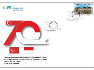 PTT'den "Türkiye-Endonezya Diplomatik İlişkilerin 70. Yılı" konulu özel gün zarfı