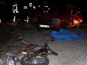 Manisa'da otomobil ile motosiklet çarpıştı: 1 ölü
