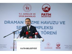 Bakan Kasapoğlu, İstanbul'da temel atma törenine katıldı