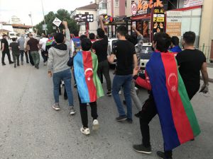 Karabük'te Azerbaycan'a destek yürüyüşü