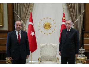 Cumhurbaşkanı Erdoğan, KKTC Başbakanı Tatar'ı kabul etti