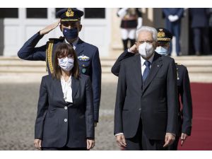 Yunanistan Cumhurbaşkanı Sakelaropulu İtalya'da