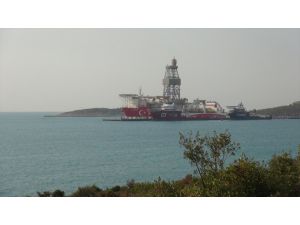 Kanuni sondaj gemisinin Mersin'deki "molası" tamamlandı