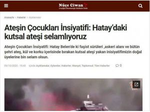 Terör örgütü YPG/PKK, Hatay'daki orman yangınını propaganda çalışmasına dönüştürdü