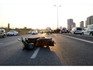 Kayseri'de devrilen motosikletteki 2 kişi öldü