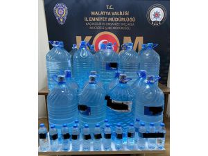 Malatya'da 447 litre sahte içki ele geçirildi