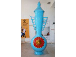 Çömlek sanatçısından 3,5 metrelik vazo