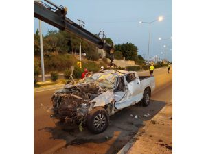 Mersin'de kamyonet şarampole devrildi: 1 ölü, 4 yaralı