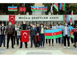 Muğla'da sağlık çalışanlarından Azerbaycan'a motosikletli destek konvoyu