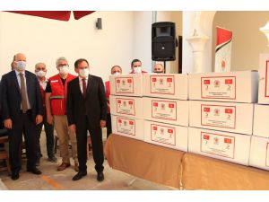 Samsun'dan Kırgızistan'a 180 bin maske gönderildi
