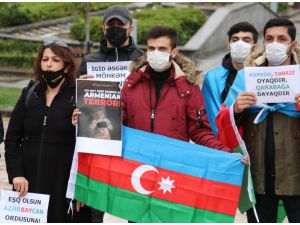 Azerbaycanlı üniversite öğrencilerinden ülkelerine destek