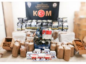 Eskişehir'de kaçak sigara operasyonunda 4 şüpheli gözaltına alındı