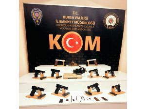 Bursa merkezli silah kaçakçılığı operasyonunda 21 şüpheli yakalandı