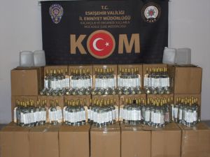 Eskişehir'de 979 litre etil alkol ele geçirildi