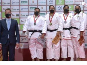 Budapeşte Grand Slam'da milli judocu Kayra Sayit'ten altın madalya