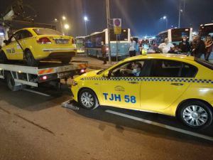 İstanbul'da ticari taksilere yönelik denetim